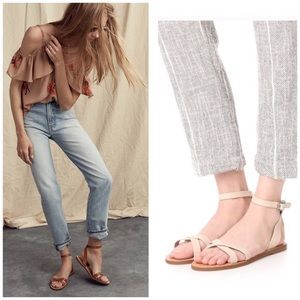 🌿 Nude Madewell Boardwalk Ankle Sandal